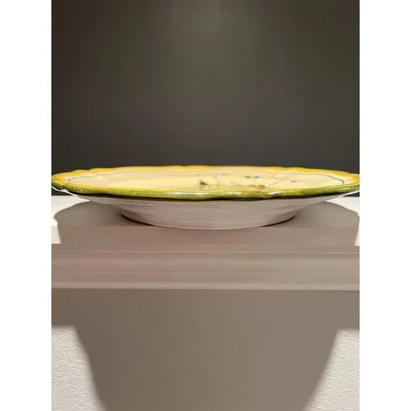 Stunning Vintage Bristow Malta Ceramic Plate – Italian Floral Design 13 Inches - Picture 4 of 8